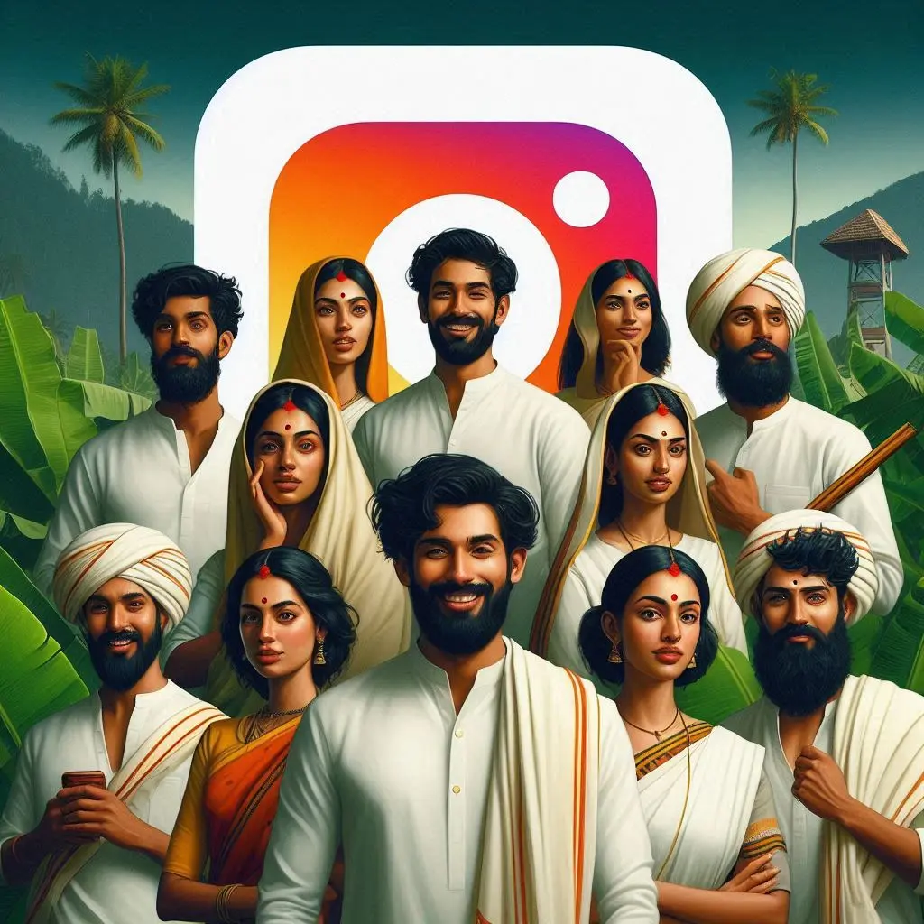 A group of kerala malayalam instagram influencers